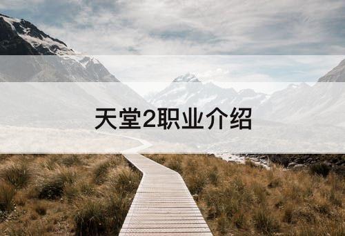 天堂2职业介绍