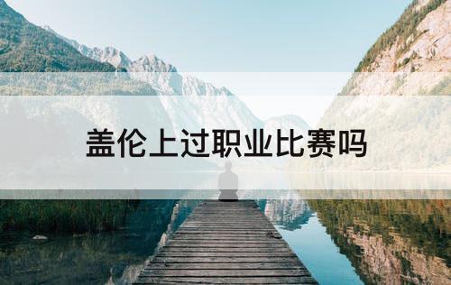 盖伦上过职业比赛吗