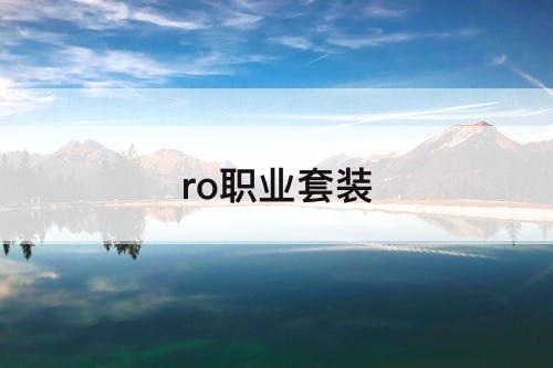 ro职业套装