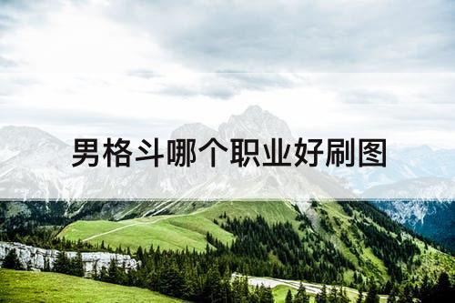 男格斗哪个职业好刷图