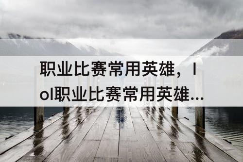 职业比赛常用英雄，lol职业比赛常用英雄榜