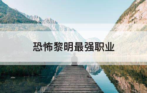 恐怖黎明最强职业