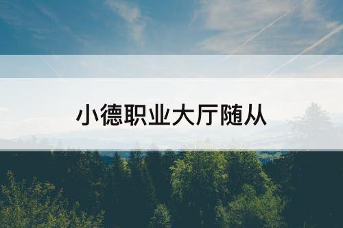 小德职业大厅随从