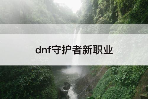 dnf守护者新职业