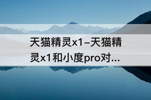 天猫精灵x1-天猫精灵x1和小度pro对比