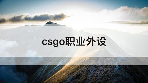csgo职业外设
