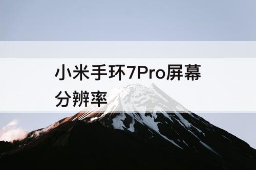小米手环7Pro屏幕分辨率