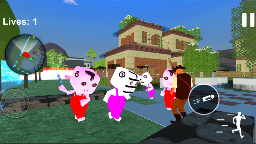 可怕的块状小猪奶奶手机版  v1.0.0图2