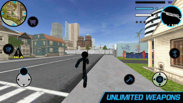 黑铁火柴人绳索英雄破解版  v1.1图1